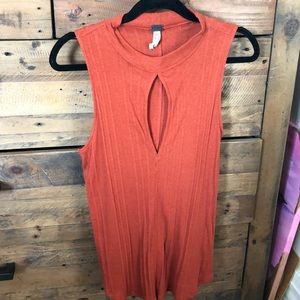 Free People burnt orange tank
